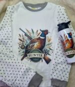 Children's Grey Spotty pyjamas long sleeve (various designs) - Image 3