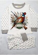 Children's Grey Spotty pyjamas long sleeve (various designs) - Image 9