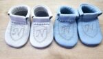Children's leather slippers (NB to 8yr) soft & hard sole options - Image 3
