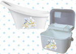 Boys New Baby bath sets (Various designs) (Shnuggle bath and vanity case)