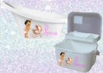 Girls Baby bath sets (various designs) (Shnuggle bath & vanity case) - Image 5