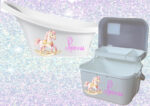 Girls Baby bath sets (various designs) (Shnuggle bath & vanity case) - Image 4