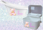 Girls Baby bath sets (various designs) (Shnuggle bath & vanity case) - Image 3