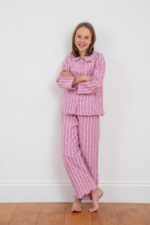 Turquaz Sinatra pink stripe girls pyjamas - Image 2