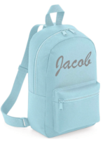 Pastel blue children's backpack mini essentials
